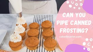 Can You Pipe Canned Frosting [upl. by Nwahsit972]