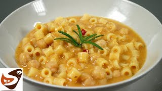 Pasta e ceci facile gustosa e salutare – Primi piatti [upl. by Nadine]