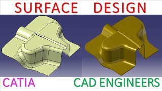 40 Surface Design in catia V5 [upl. by Aliban]