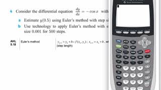 Eulers Method on the TI84 [upl. by Fidole524]