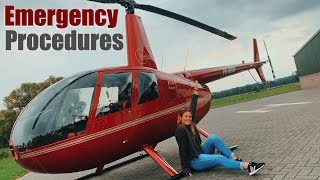 Helicopter Emergency Procedures Training  Robinson R44 [upl. by Otrevogir954]