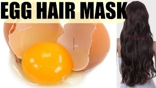 EGG HAIR MASK For DRY FRIZZY HAIR and FAST HAIR GROWTH  SuperPrincessjo [upl. by Eifos]