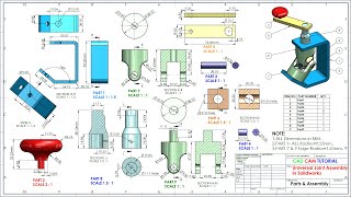 Universal Joint Parts amp Assembly in Solidworks [upl. by Yssim]