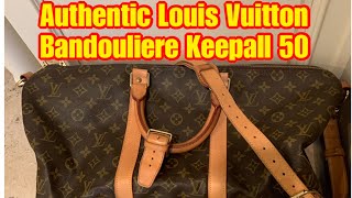 Authentic Vintage Louis Vuitton Keepall Bandouliere 50  How to Spot Authentic Keepall Bag [upl. by Orabla]