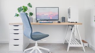 IKEA Desk SETUP  Home Office TOUR 2020 [upl. by Bryant]