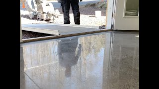 Concrete Polishing From Start To Finish  10 Step Grind [upl. by Kyl]