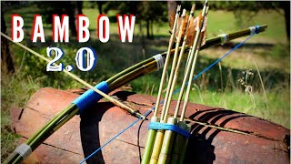 How to make a BAMBOO BOW Bambow 20 [upl. by Ydennek60]