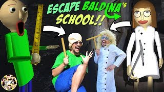 ESCAPE LADY BALDIS Basics School FGTEEV Baldina GameplaySkit [upl. by Siuol]