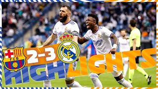 HIGHLIGHTS  FC Barcelona 23 Real Madrid  El Clásico [upl. by Rooker367]