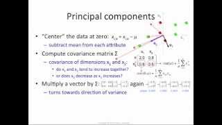 PCA 4 principal components  eigenvectors [upl. by Eidnew]