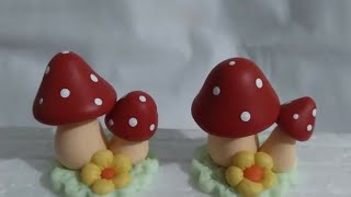 DIY  cogumelos em biscuit enfeite de chimarrão sem molde [upl. by Garfield]