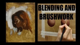 Oil painting techniques  Blending and brushwork [upl. by Nalyac]