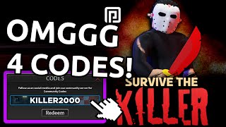 Survive the Killer JANUARY CODES UPDATE ALL NEW ROBLOX Survive the Killer CODES [upl. by Eirrehs101]