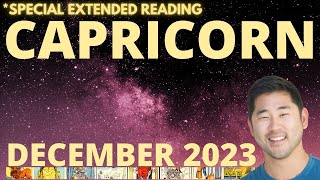 CAPRICORN December 2023 Overview ♑️ Monthly horoscope tarot card reading [upl. by Neirol]