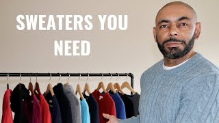 The 7 Types Of Sweaters Every Man NeedsMy Sweater Collection [upl. by Cobb904]