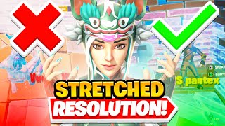 The BEST Stretched Resolution To Use in Fortnite Season 5 FPS BOOST RES  Fortnite Tips amp Tricks [upl. by Ilak428]