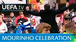 José Mourinho on his Porto touchline run at Old Trafford [upl. by Namso]