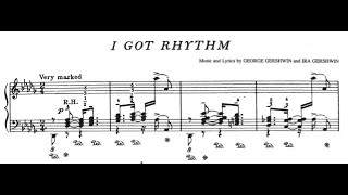 George Gershwin I Got Rhythm Piano music and score  Piano music and score [upl. by Yarvis]