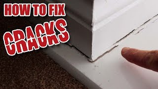 How to properly FILL CRACKS around Window Sills [upl. by Llehcam525]