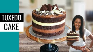 How To Make Tuxedo Cake From Scratch  Easy and Delicious Recipe [upl. by Margherita]