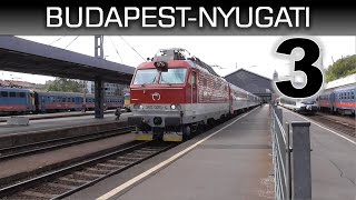 Vonatok BudapestNyugati pályaudvaron 3  Trains in BudapestWest railway station 3 [upl. by Zsa]