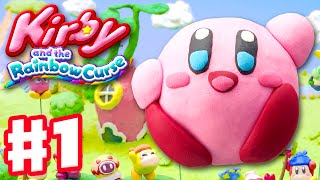 Kirby and the Rainbow Curse  Gameplay Walkthrough Part 1  Level 11 100 Intro Nintendo Wii U [upl. by Ressler344]