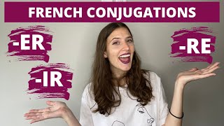 HOW TO CONJUGATE REGULAR FRENCH VERBS IN THE PRESENT TENSE  Conjugate the Present Tense in French [upl. by Aydin996]