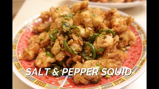 SALT amp PEPPER SQUID Recipe  Wok With Me [upl. by Nylodam]