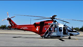 AgustaWestland AW139 StartUp amp TakeOff  LAFD Helicopter N304FD  Leonardo [upl. by Edvard]