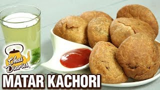 Khasta Matar Kachori Recipe  Green Peas Kachori  Halwai Style Kachori  Chai Diaries With Varun [upl. by Bellamy435]