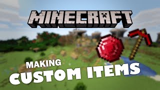 Minecraft How to Add Custom Items Without Making a Mod [upl. by Brownson772]