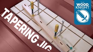 Workshop Tapering Jig Using Dovetail clamps and hardware  Woodworking Project [upl. by Ohcamac]