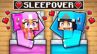 Omz amp Lily SLEEPOVER in Minecraft [upl. by Nabru552]