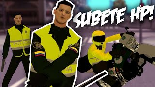 POLICÍA POLICÍA DE NOCHE Y DE DÍA  GTA San Andreas Colombia [upl. by Lunetta]