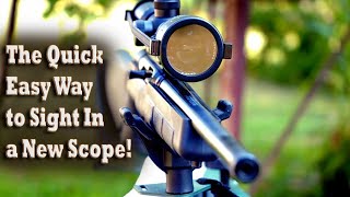 The Quick Easy Way to Sight In a new Rifle Scope feat the Hawke Optics Vantage IR amp Tactacam FTS [upl. by Haimaj316]