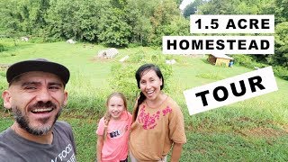 15 Acre Homestead TOUR homesteading family [upl. by Oshinski]