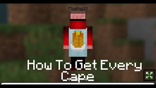 How To Get Every Cape In Minecraft Bedrock  2020 That you can use on Hive [upl. by Arukas117]