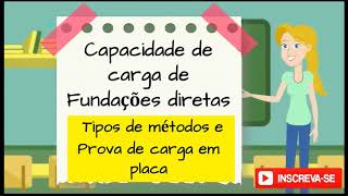 Capacidade de carga de fundações diretas  Parte 1  Prova de carga [upl. by Gillette508]