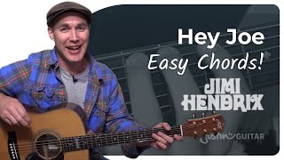 Hey Joe by Jimi Hendrix  Easy Guitar Lesson [upl. by Eldnar302]