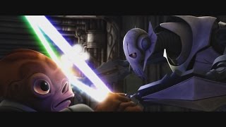 Star Wars The Clone Wars  Nahdar Vebb vs General Grievous 1080p [upl. by Dom]