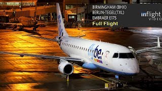 Flybe Full Flight  Birmingham to BerlinTegel  Embraer E175 [upl. by Tena99]