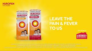 Nurofen for Children  up to 8 hour fever relief that can be taken on empty tummies [upl. by Klute91]