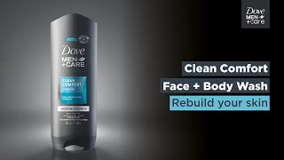 Clean Comfort Face  Body Wash  Dove MenCare [upl. by Akeemaj]