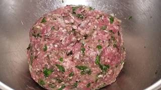 Kafta Lebanese Recipe Lebanese Version of a Meatball [upl. by Karli]