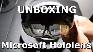 UNBOXING THE MICROSOFT HOLOLENS AND SETUP [upl. by Tansy479]