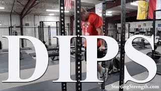 How to do Dips with Mark Rippetoe [upl. by Aneehsyt]