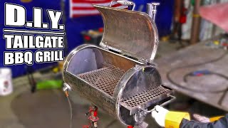 DIY  Tailgate BBQ Grill  Full Build [upl. by Hctub202]