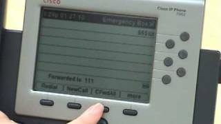 Cisco IP Phone 7962 Call Forward All [upl. by Atnuahc]