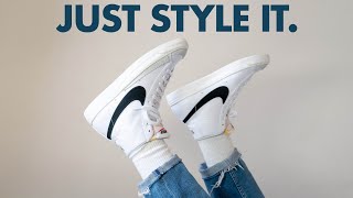 How To Style Nike Blazer Mid 77 Sneakers [upl. by Aspia]