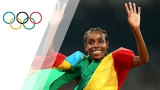 Almaz Ayana obliterates the 10000m World Record and clinches a gold medal [upl. by Bondie]